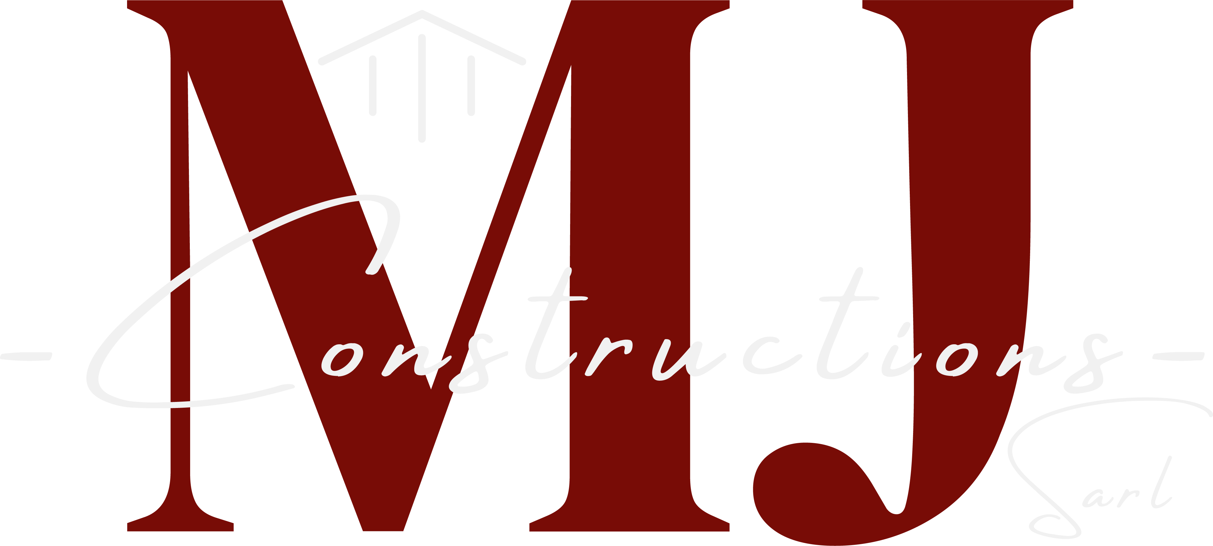 Logo blanc MJ Constructions